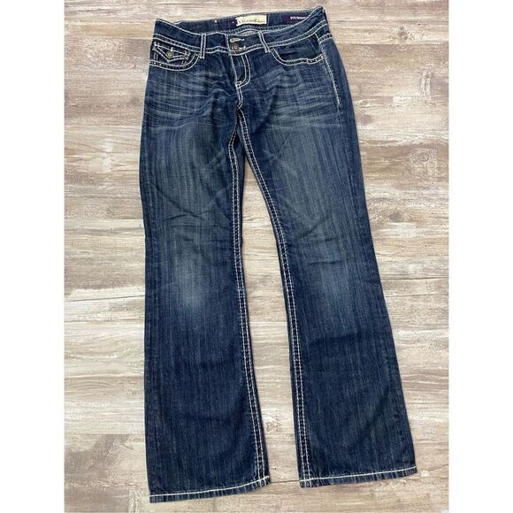 Vigoss Fit Bootcut Jeans Studded Women’s Junior’s Sz 9 - Picture 1 of 7